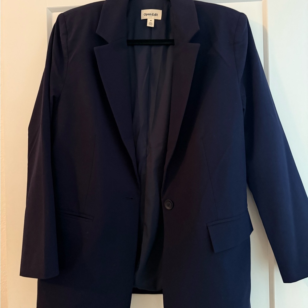 Women's Navy Blazer by Open Edit